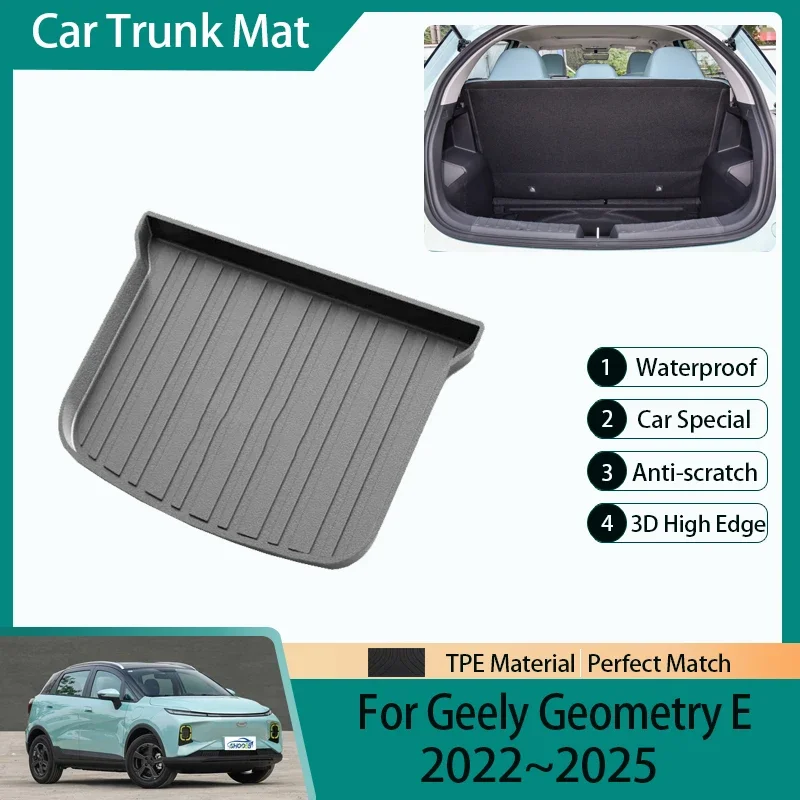 

Car Trunk Storage Mats For Geely Geometry E 2022 2023 2024 2025 TPE Dirt-resistant Trunk Cargo Pads Covers Rugs Auto Accessories