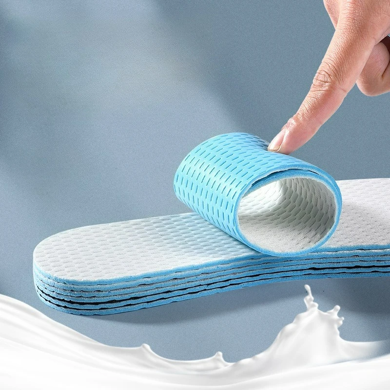 Sports Insoles for Shoes Massage Soft Deodorant Breathable Shock Absorbant Cushion Running Insoles For Feet Men Women