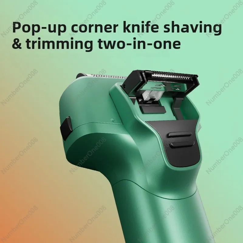 Reciprocating Three-knife Head Rechargeable Razor Water Wash Portable Beard Knife Shaving Men's Electric Razor