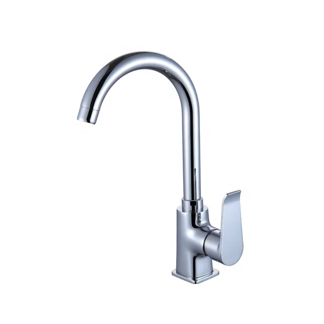

Modern Style Chromed Hot and Cold Water Faucet Mixer Taps for Kitchen Sink