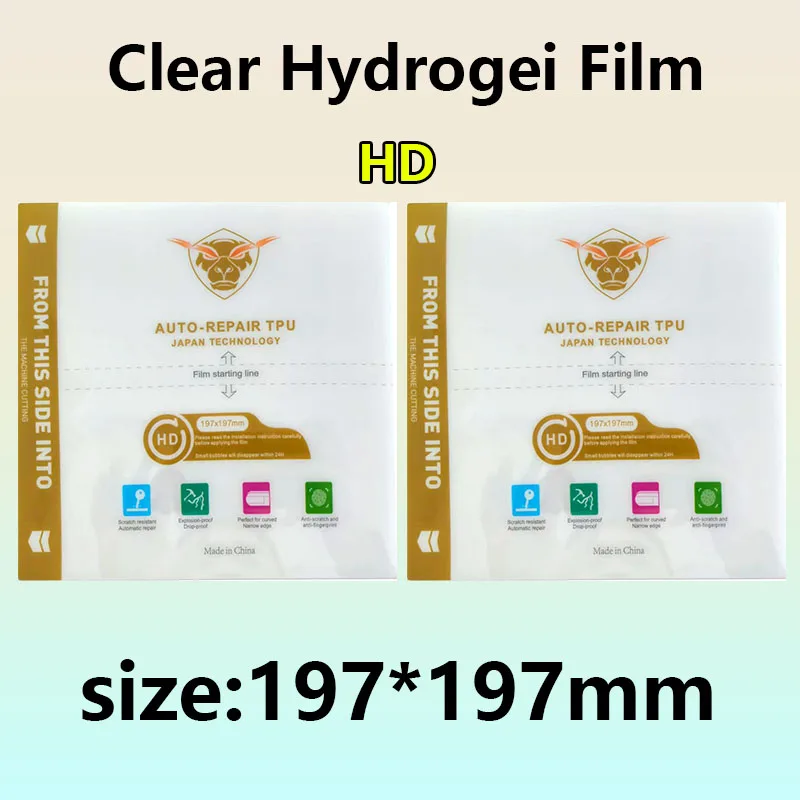 

Premium HD Hydrogel Screen Protector 197x197mm, Cuttable Flexible Film 5/25/50Pcs for Large Screen iPad/Gaming Console