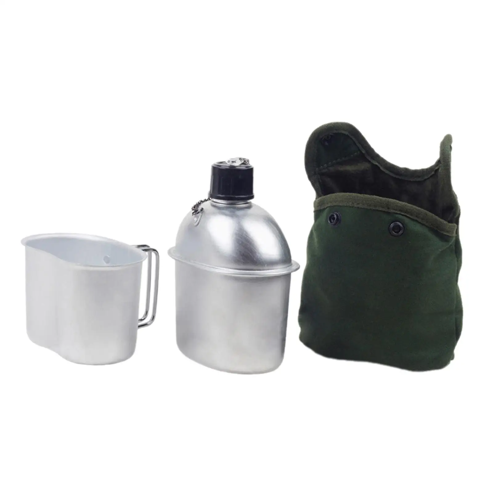 Outside Canteen Cookware Set Water Bottle Practical Camping Lunch Container for Mountaineering Barbecue Picnic Travel Hiking