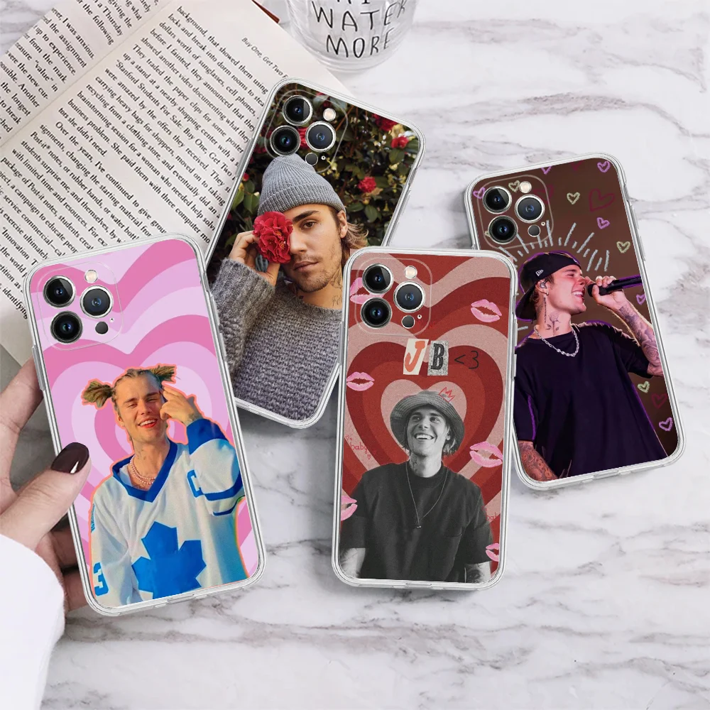 Fashion J-Justin B-Bieber Phone Case Silicone Soft For Iphone 15 14 13 12 11 Pro Mini XS MAX 8 7 6 Plus X XS XR Cover