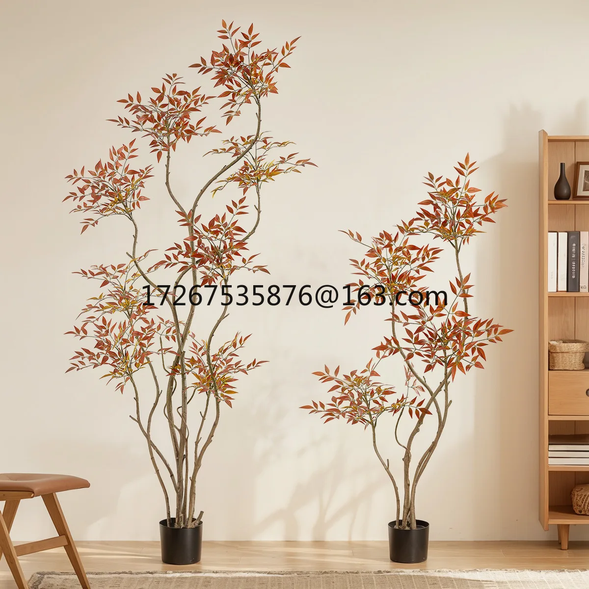 

Nordic wind simulation Nantian bamboo large floor green plants high sense living room home decoration potted false tree plants