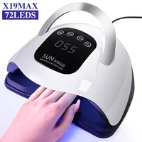 Lámpara UV para decoración de uñas, secador de uñas profesional de alta potencia con Sensor, lámpara de secado de esmalte de uñas de Gel de curado rápido, herramientas de salón de uñas, 72LED