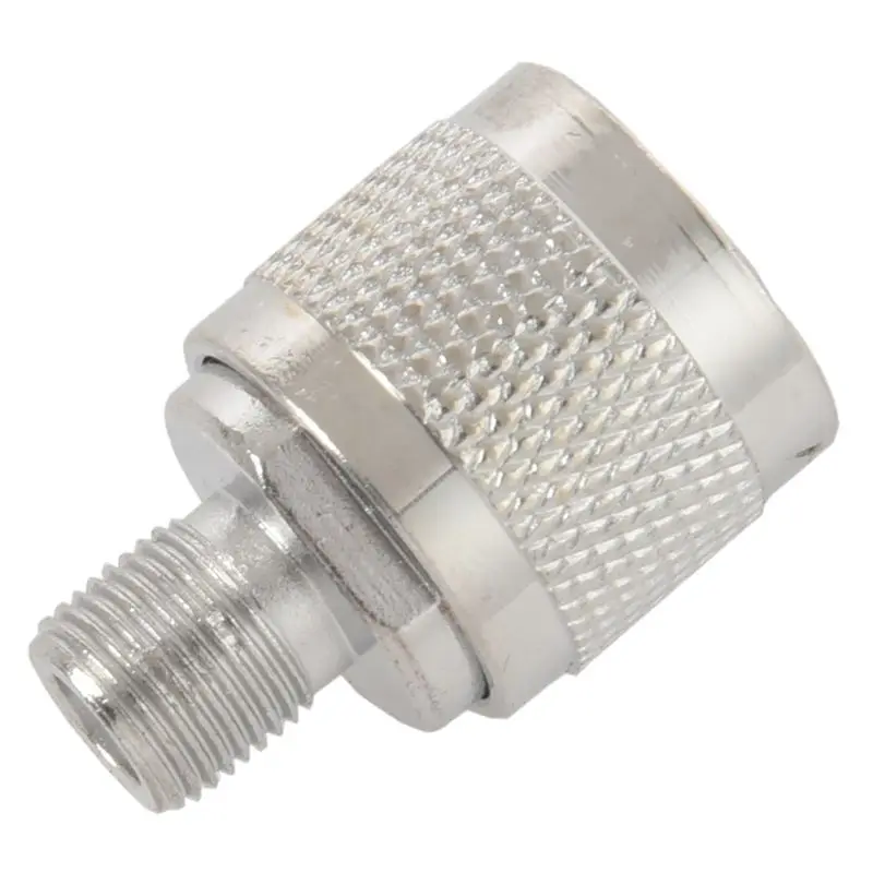 

2pcs N Type male plug to F female RF coaxial adapter connector for Wireless antenna,silver