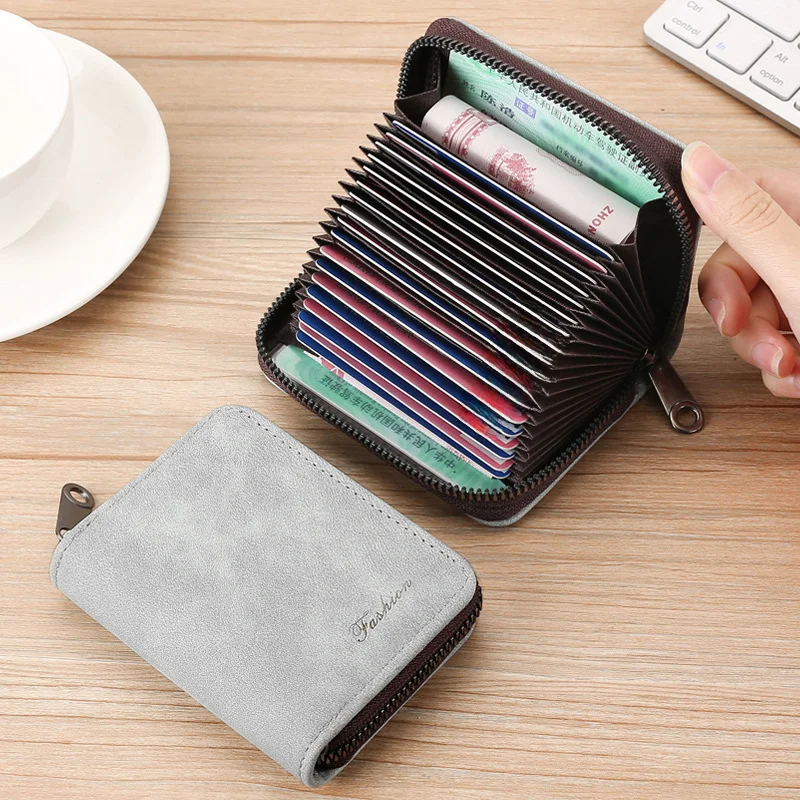 Men Precision High-end Driving License Women Card Holder Small Ultra-thin Integrated Multiple Card Slots Large Capacity Clip