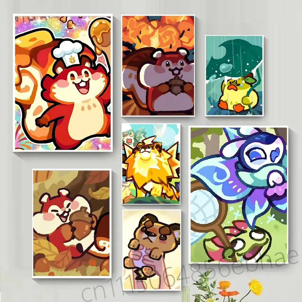 FOR Tatari Clash of Critters Poster Waterproof Wall Art HD Print Movie Posters For Living Bedroom Room Decor Gift