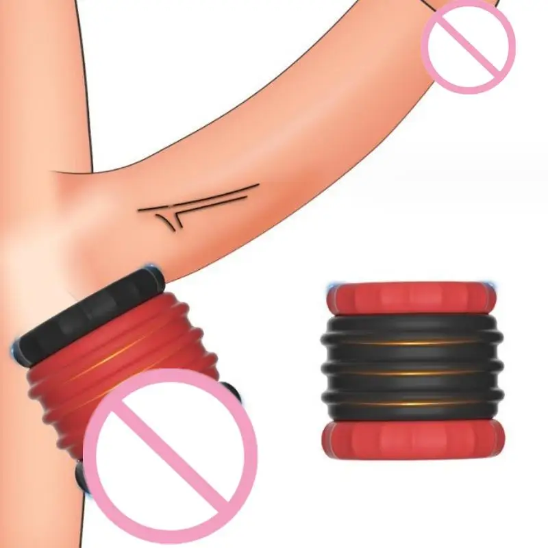 Male Penis Lock Cock Ring Set Erection Delay Time Ejaculation Penis Ring Enlargement Ball Stretcher Sex Toy For 18+ Big Man view 2