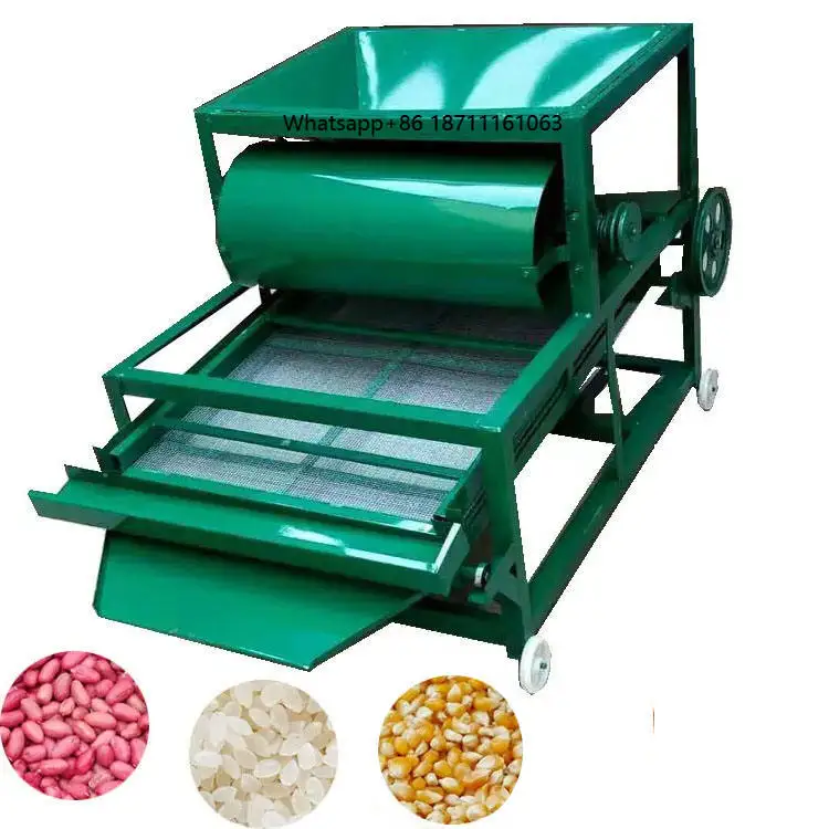 

Electric Motor Powered Stone Removing Vibrating Screen Grain Cleaning Grading Machines Grain Screening Seed Separator Machine