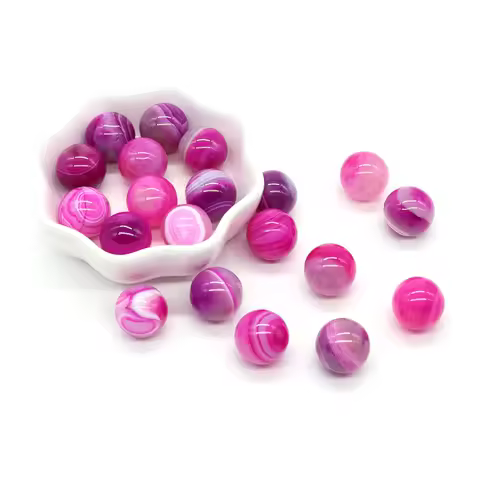 16mm Mini Sphere Natural Stone Ball Reiki Healing Crystal Gemstone Energy Mineral Specimen Round Beads Home Decoration Wholesale