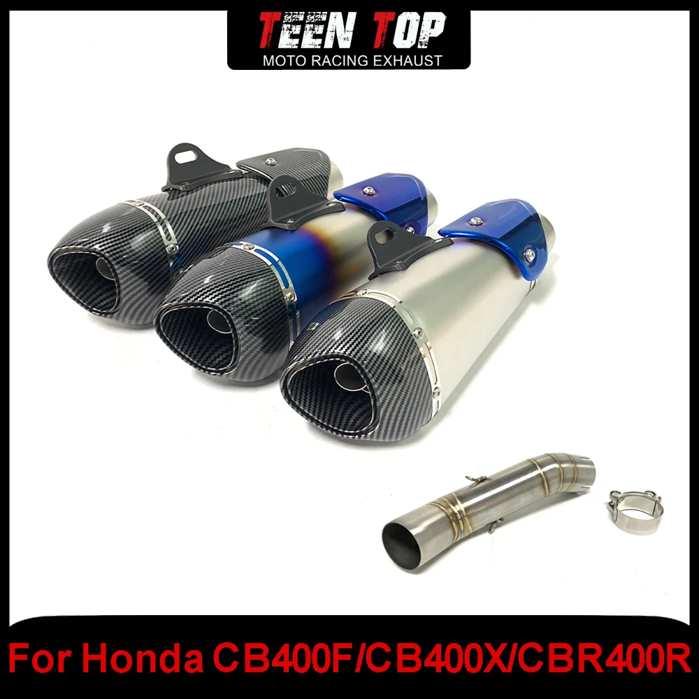 

For Honda CB400F CB400X CBR400R Slip on Exhaust Stainless Steel CBR400r 2016-2020 Motorcycle Exhaust Muffler Connect Tube