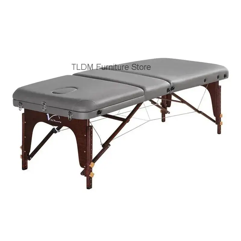 Fold Portable Massage Bed Multi-functional Beauty Massage Table Space-saving Eyelashes Lettino Per Massaggi Salon Furniture