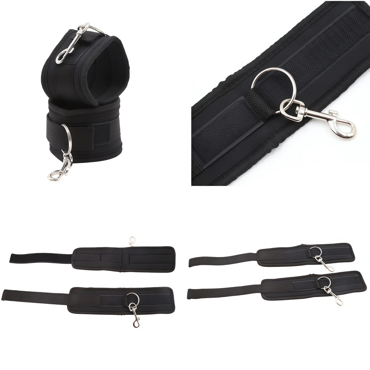 مثير أفخم أصفاد النساء الكاحل الكفة سوار قابل للتعديل تأثيري الوثن الجنس لعب اكسسوارات Bdsm لعبة الكبار اللعب الإمدادات #3