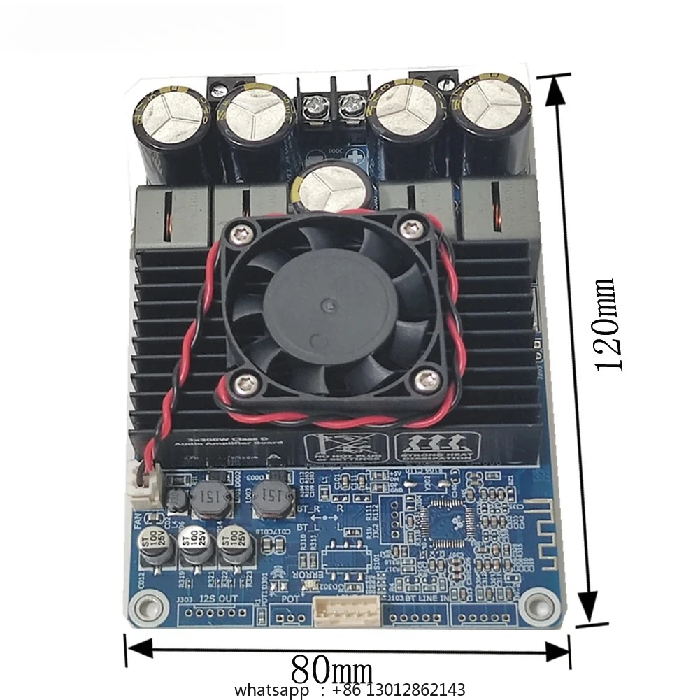 

TPA3255 2x300W Bluetooth amplifier board Stereo 2.0 BT5.3 stereo high power computer DSP tuning 24V-48V High Speed Bluetooth 5.3