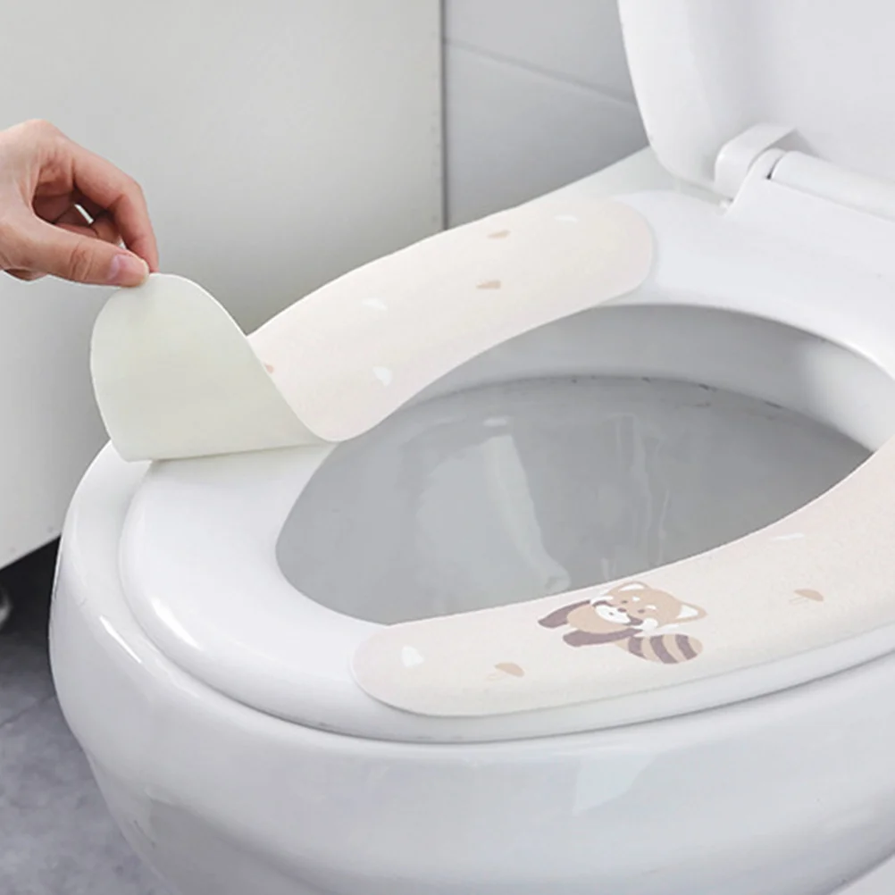 

Toilet Seat Cushion Adhesive Pads Cover Closestool Sticker Cold-Proof Decoration