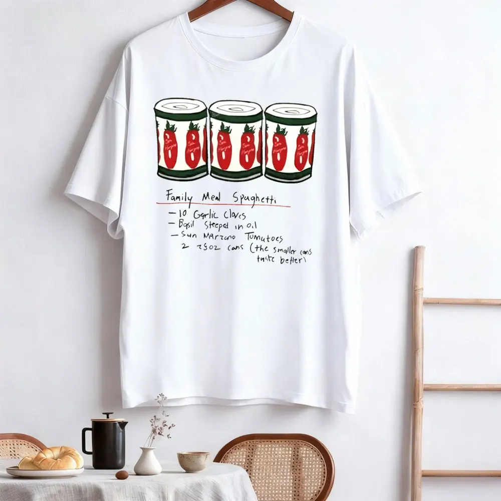 Spaghetti Jeremy Allen Fans Unisex Cotton Tees The Bear TV Series Tshirt The Original Beef of Chicagoland Shirt Family Meal