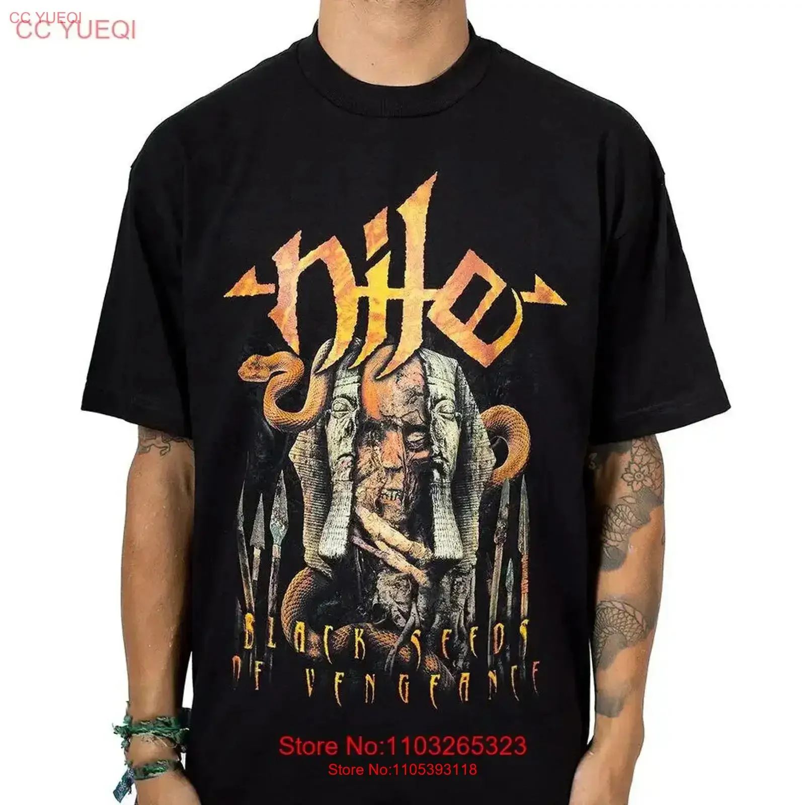 Vtg Nile Band Black Color Heavy Cotton Size S To 5XL T Shirt TT592 vintage Washed Stretched Stylish Comfortable Soft homme