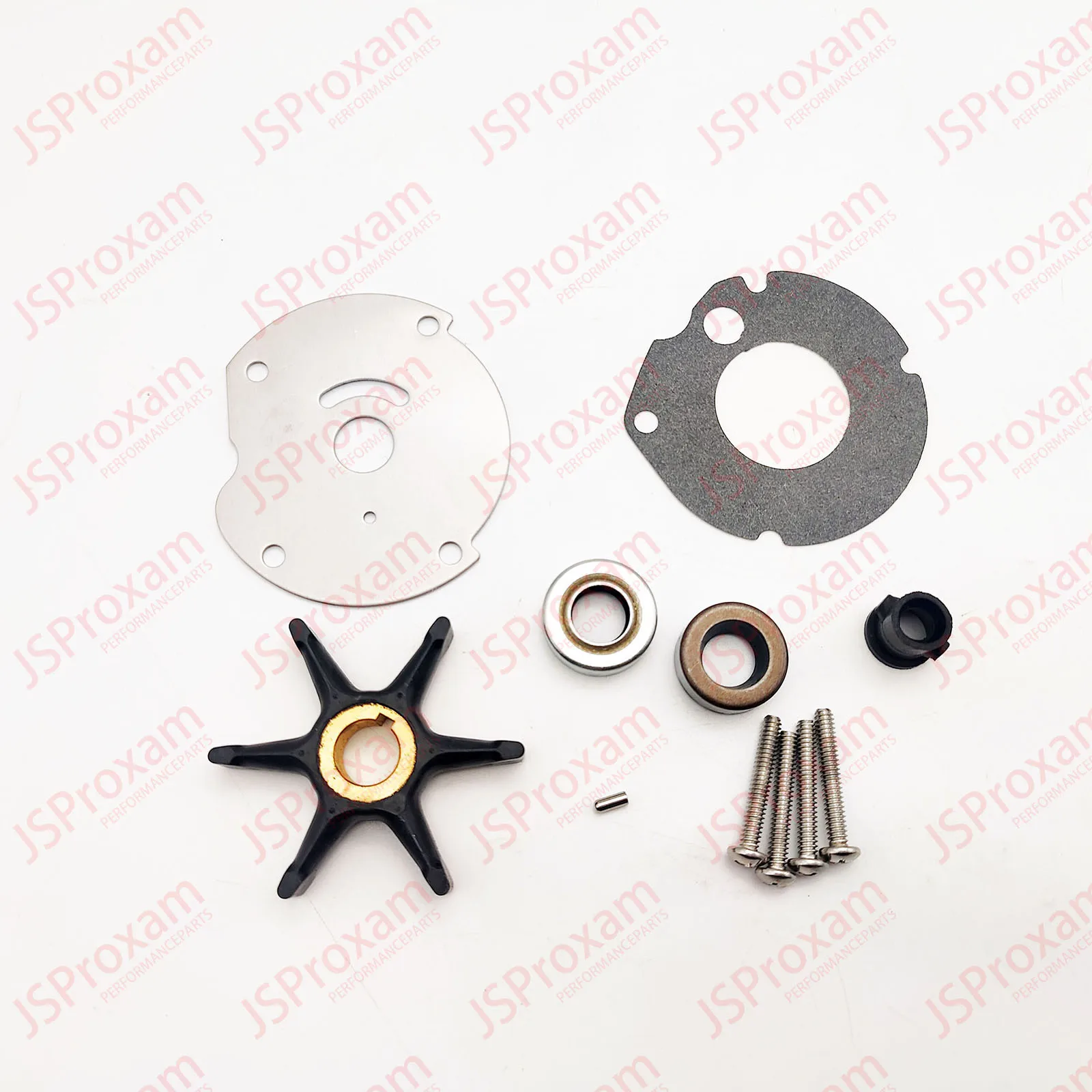 Replaces Fit For Evinrude Johnson 382296 9.5HP 10HP Outboard Water Pump Impeller Rebuild Kit without housing for 382296