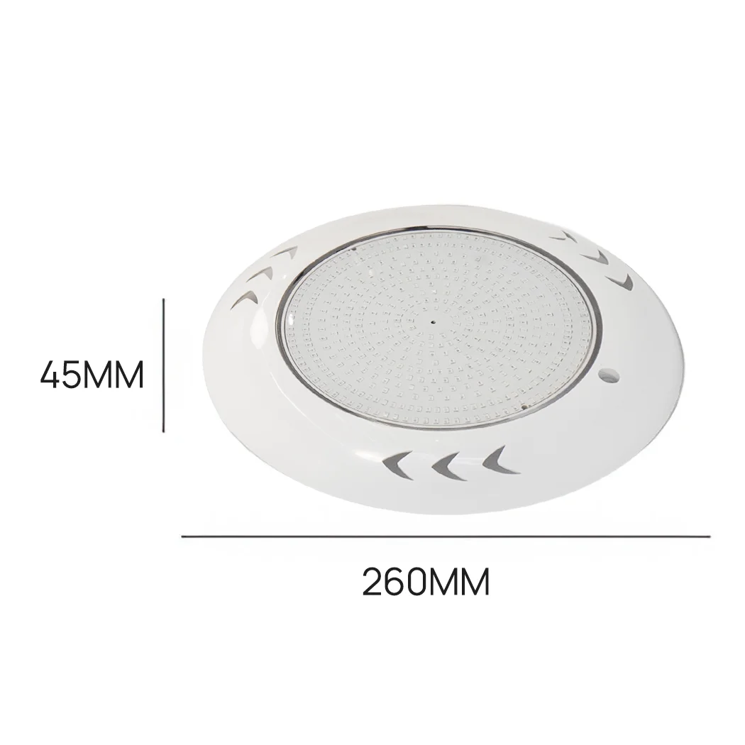 PORIYA 55W Resin Filled Underwater Swimming Pool Light LED RGB with Remote Controller
