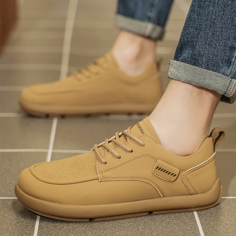 

New Fashionable Minimalist Trendy Solid Color Casual Versatile Comfortable and Breathable Sports Large Men's Board Shoes