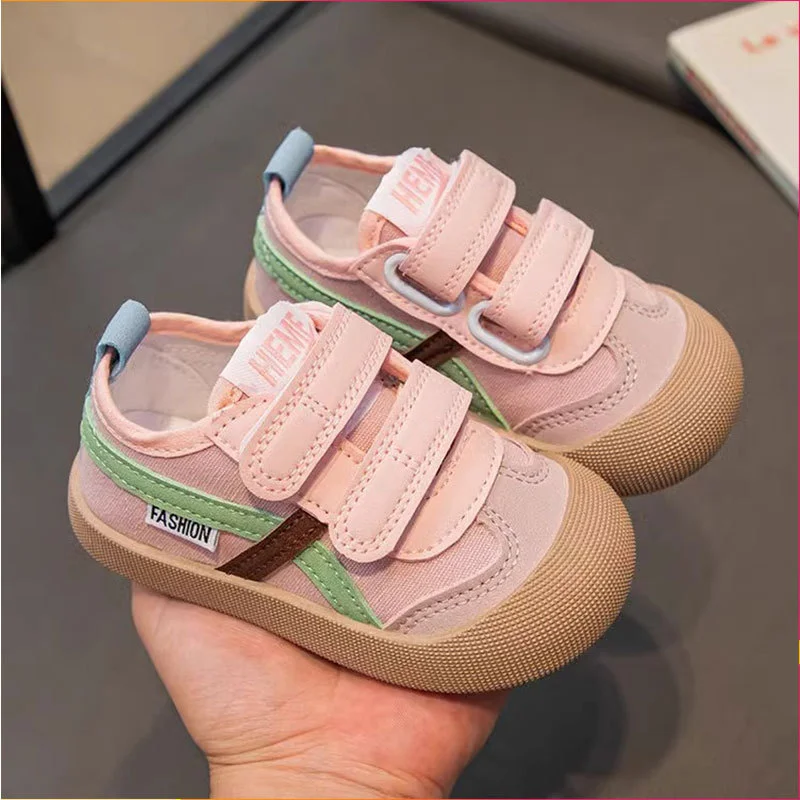 Baby Kids Fashion Canvas Shoes Autumn New Designer Non-slip Casual Sneakers Boys Girls Toddler Breathable Outdoor Sport Shoes