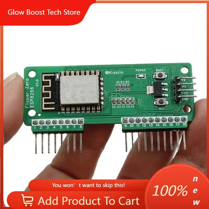 Módulo Deauther NYFlipper Zero ESP8266 - Ferramenta de Teste WiFi com Firmware V2 Compatível com NodeMCU Scanner de Segurança Sem Fio