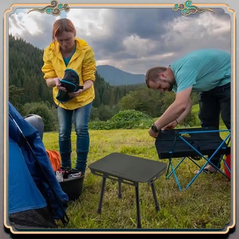 

Durable Portable Table & Stool Combo, Outdoor Table For Picnic Ideal For Outdoor Activities