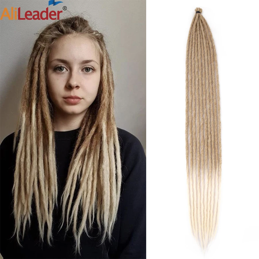 

Dreadlock Extensions 36Inch Synthetic Braids Soft Dreads Crochet Locs Reggae Handmade Dreadlocks Braiding Hair For Women/Men