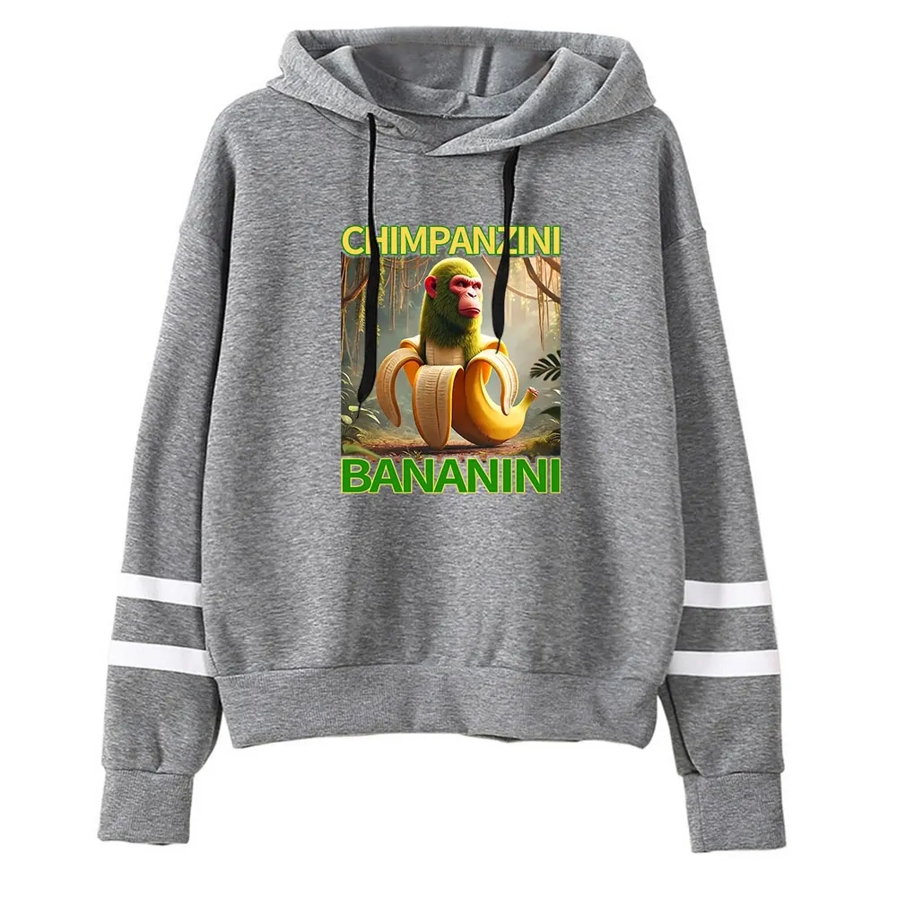 Bananini Merch Hoodies Pocketless Parallel Bars Sleeve Sweatshirt Woman Man Clothes