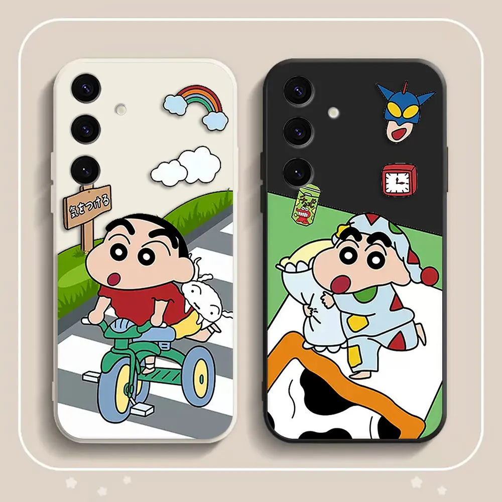 

Anime Funny C-Crayon S-Shin-chan Custom Photo Phone Case For Samsung Galaxy S25 S24 S23 S22 S21 S20 FE S10 S30 S11 PLUS TPU Case