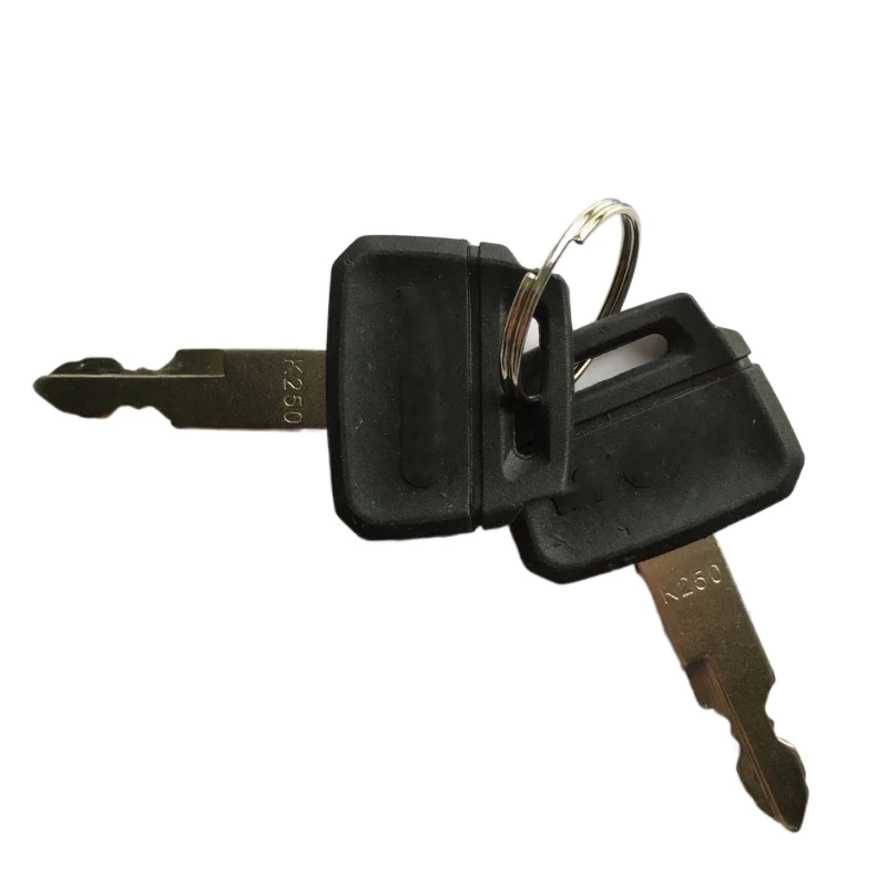 For Kobelco Excavator Heavy Equipment Parts 2 Piece Ignition Switch Key Excavator Parts