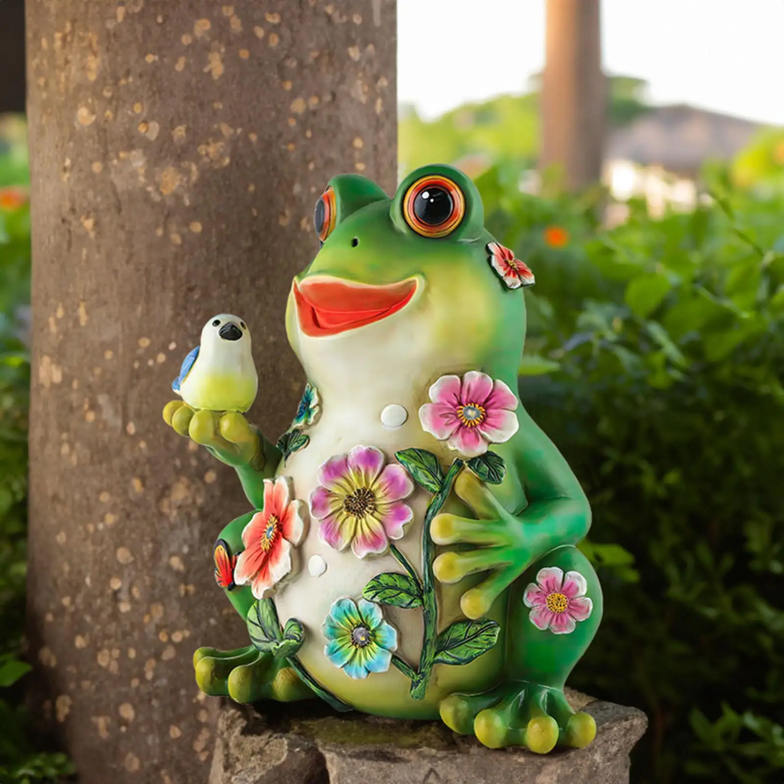 

Frog Figurine Modern Wear Resistant Gardens Statue for Courtyard Garden Lawn