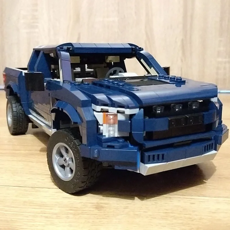 NEW MOC-10265 Mustangs Shelby GT500 Building Block Car Bricks F150 Raptor Classic Pickup Assembled Model DIY Toys Birthday Gifts