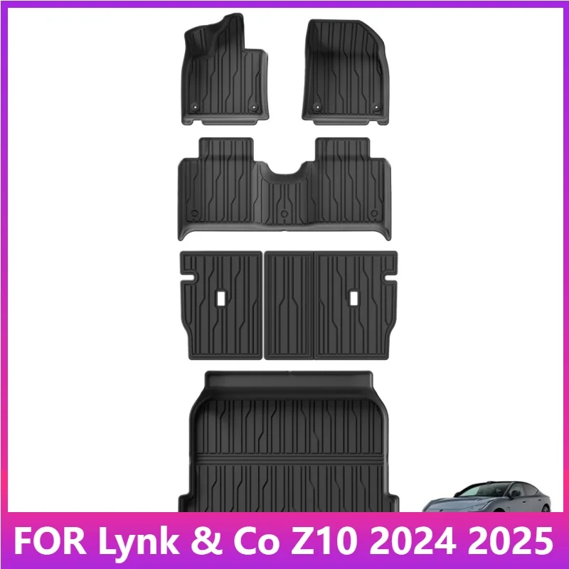 

Для Lynk & Co Z10 EV версия 2024 2025 Автомобильные коврики для багажника Коврик для багажника TPE 3D Коврик для ног Водонепроницаемый защитный лоток без запаха