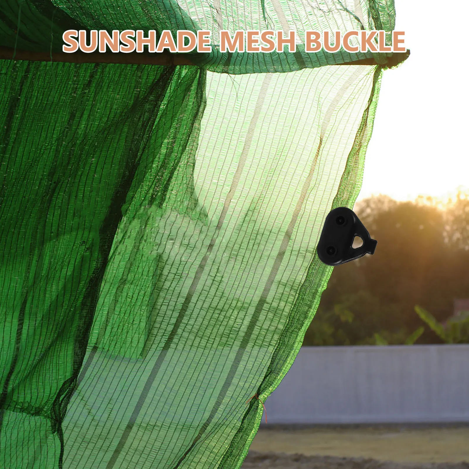 

20pcs Shade Net Clamps Non Slip Sunshade Clips Fabric Fixator Outdoor Canopy Replacement Durable Plastic Garden Greenhouse