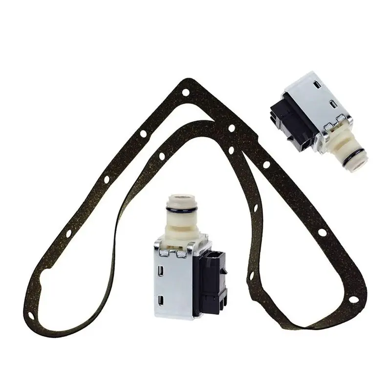 Authentic 4L60E Shift Solenoid 4L60E Transmission Filter Gasket Kit Compatible For Cadillac Buick Blazer Astro 24230298 24208576