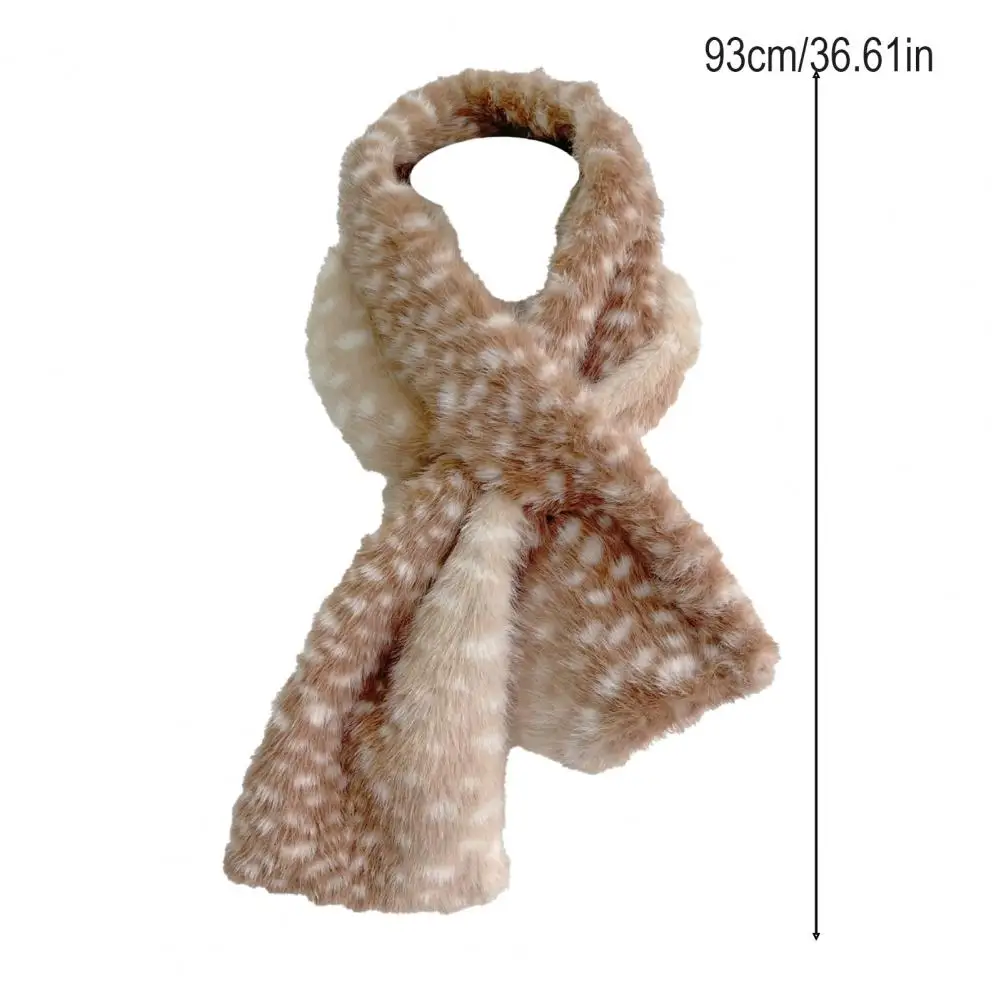 Cervo del fumetto Protezione per le orecchie Cravatta per capelli Peluche spesso Copricapo invernale Sciarpa Paraorecchie Scaldamuscoli Accessorio casual Copricapo Ş
