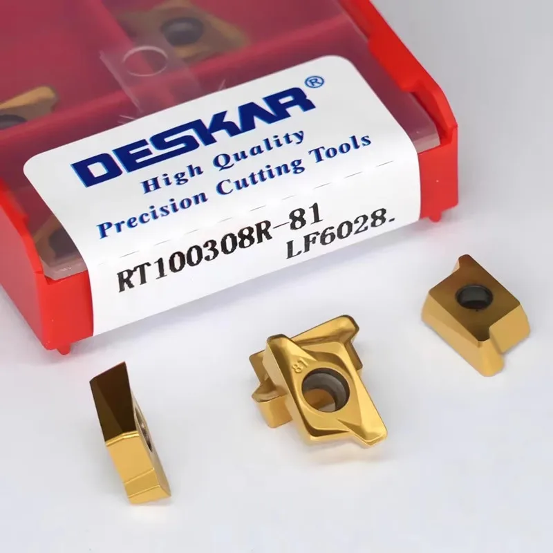

Deskar Original Rt070204R-81 Rt100308R-81 Lf6028 Lf6018 Milling Carbide Inserts Cnc Lathe Cutter Turning Tools Cutting Blades