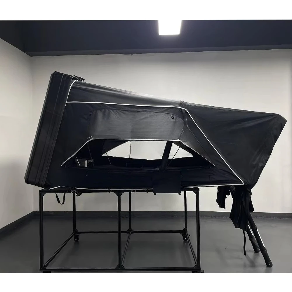 

Side open 2XL hard shell aluminum roof tent for 4 people camping Side open roof tent with sunroof