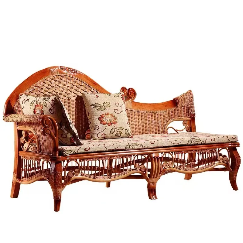 LH fashion leisure concubine, hotel rattan art furniture comfortable sofa seat