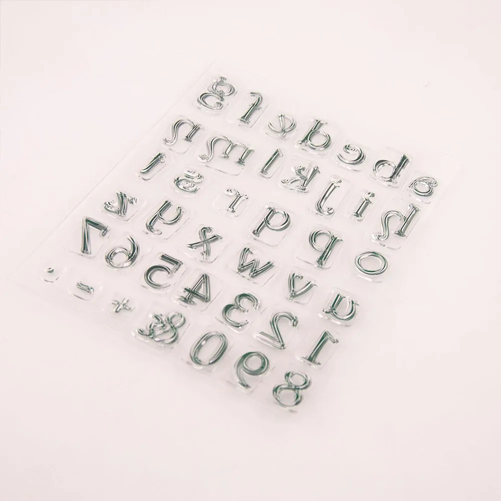 

2pcs Silicone Stamps Transparent TPR Seal Custom Photo Album Scrapbook Journaling Clear DIY Craft Projects Storage Tools