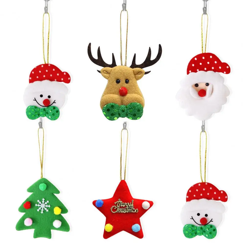 

Polymer Clay Gingerbread Ornament Candy Christmas Decorations Festive Christmas Tree Decorations Set Plush for Holiday for Party