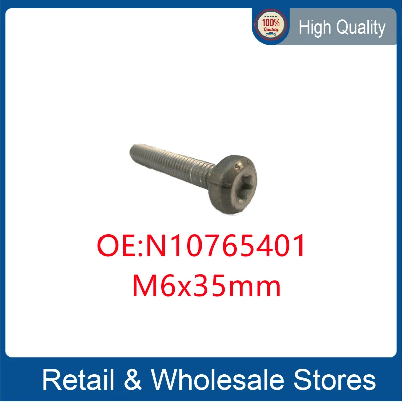 

1Pcs M6X35mm for Hexagon Socket Flat Head Bolt M6X35 N10765401 Gearbox Radiator Screw N 107 654 01 N10 765 401 N 10765401