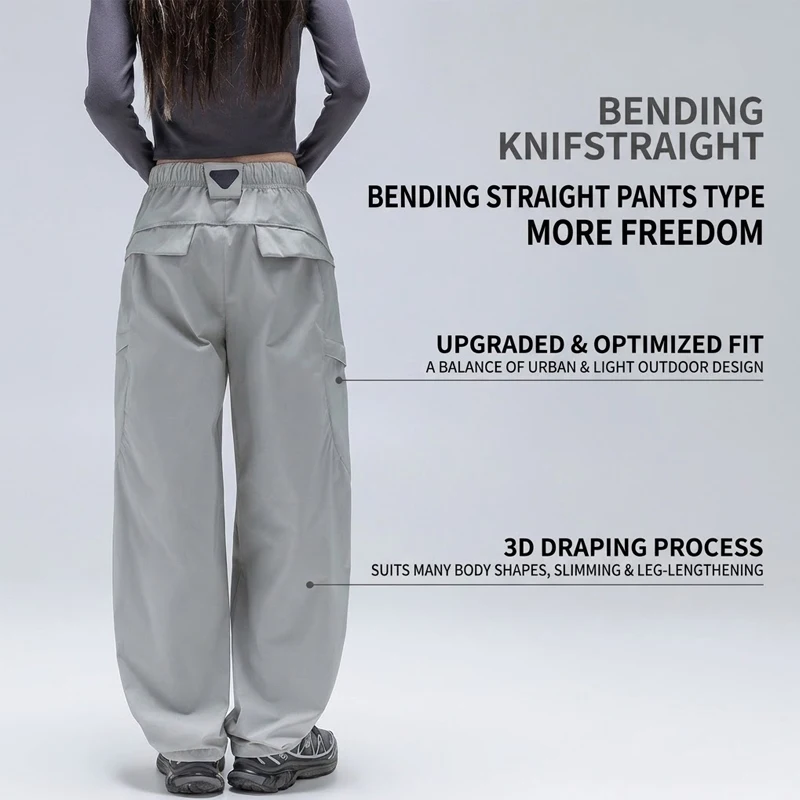 Unisex Wasserdichte & Reißfeste Wanderhose – 3D Anti-Falten, Verstellbarer Bündchen-Kordelzug für Outdoor-Trekking & Freizeitkleidung – Detail 5