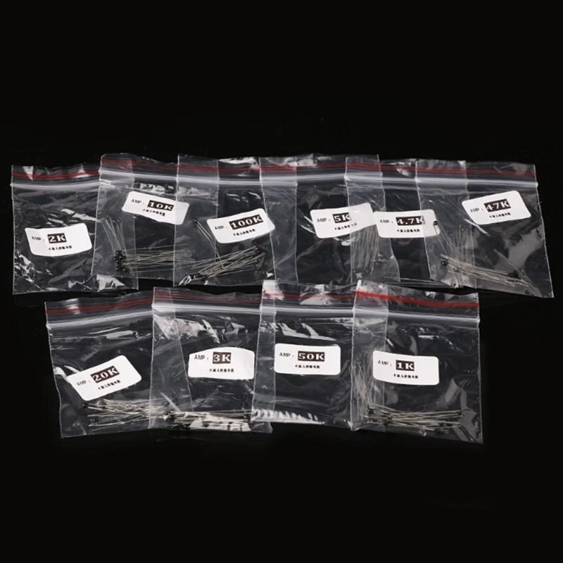 E28D 100pcs NTC Thermistor Resistor 2K Thermistor for Temperature Control Thermistor