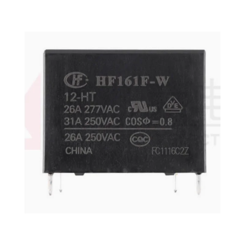 

Original relay HF161F-W/12-HT 12VDC 4-pin, normally open type, solar relay