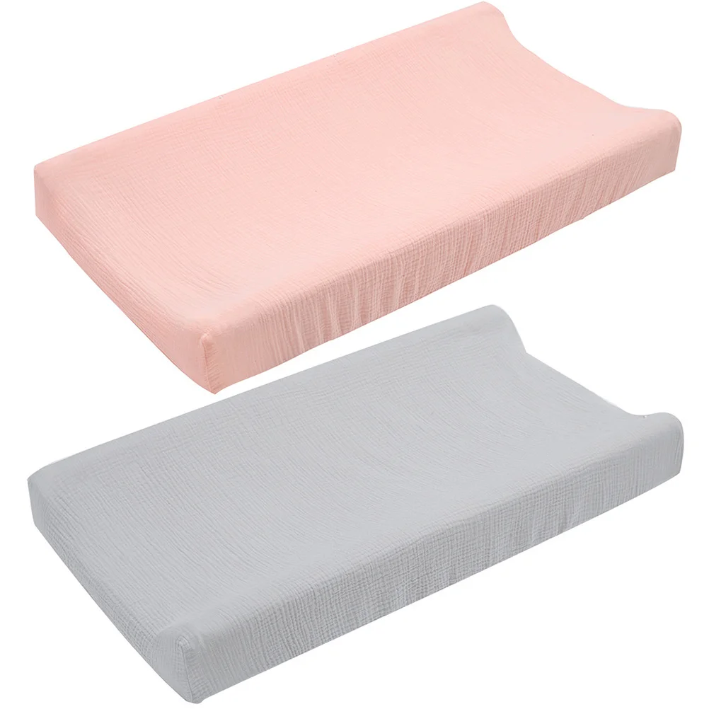 

2pcs Removable Fabric Cover Cotton Changing Pad Washable Mats Baby Bed Boys Child Breathable Multipurpose Covers