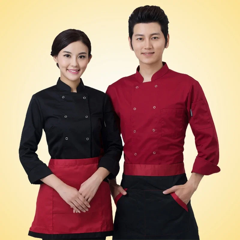 Cocinas de colores de cocina, uniformes de chef de alta calidad, ropa del Reino Unido, ropa de chef de restaurante para mujer, ropa de chef para mujer