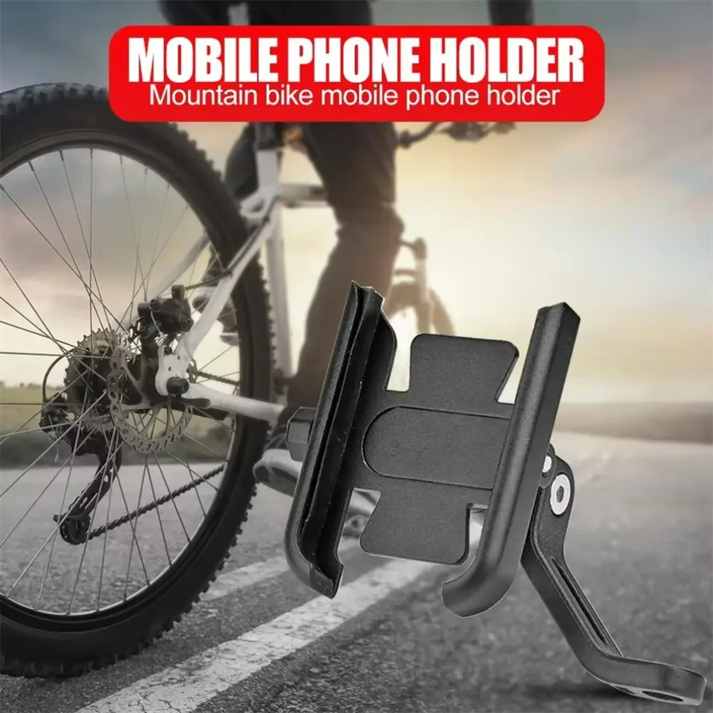 Motorcycle Bike Phone Stand Holder GPS Bracket Aluminum Alloy Holder Rearview Mirror Mobile Cell Phone Bracke For 4-7 Inch Phone